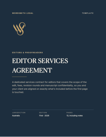 Editor Services Agreement