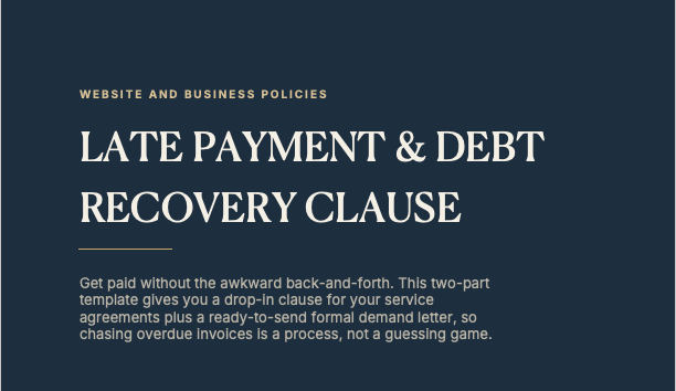 Late Payment and Debt Recovery Clause
